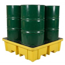 BP4FW BASE 4 Varillik Döküntü Toplama Paleti (4×205 Litre Varil)