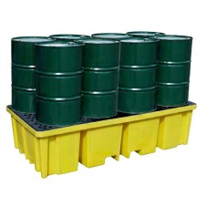 BB2FW 2 Adet IBC Tankı vaya 8 Varil İçin Döküntü Toplama Paleti (2×1000 Litre IBC & 8×205 Litrelik Varil)