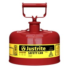 Justrite® 7110100 4 Litre Çelik Yanıcı Madde Güvenlik Bidonu